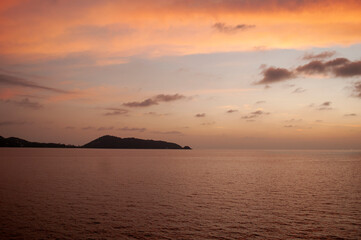 Poster - The ocean view after the sunset, Patong area, most beautiful tourist place in Phuket, Thailand