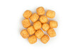 top view of corn puffs