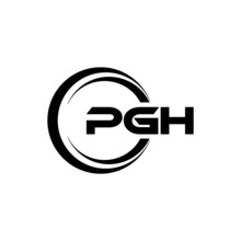 PGH Letter Logo Design With White Background In Illustrator, Vector Logo Modern Alphabet Font Overlap Style. Calligraphy Designs For Logo, Poster, Invitation, Etc.