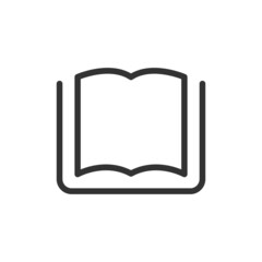 Sticker - Outline design of read icon.