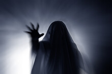 Scary Ghost In Dark, Spooky Halloween Night