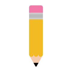vector pencil flat design on white background
