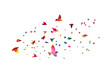 © Мария Неноглядова - Colorful flying birds. Birds migrating to the south. Vector illustration