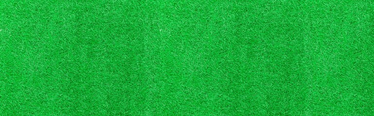 Panorama of New Green Artificial Turf Flooring texture and background seamless