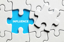 The Word Influence On A Missing Puzzle Piece.