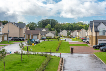 Wall Mural - Modern Scottish Housing Development 