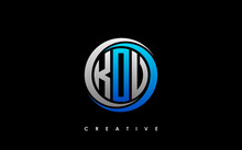 KOV Letter Initial Logo Design Template Vector Illustration