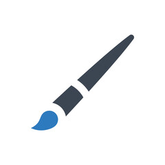 Canvas Print - Paintbrush icon