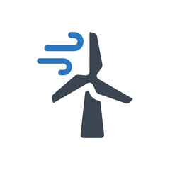 Wall Mural - Wind Energy icon