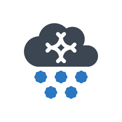 Poster - Cloud snow icon