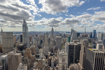 Fototapete - September 2021 New York City Manhattan midtown buildings skyline