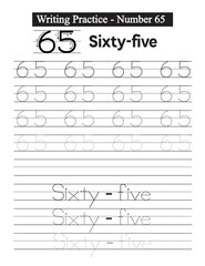 Numbers tracing worksheet. 0-100 writing pages. Handwriting exercise for kids. Printable worksheet.