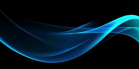 Color light blue abstract transparent gradient waves design
