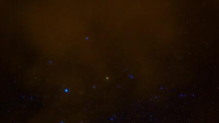 Wall Mural - Starry night sky with multicolored constellations of stars and clouds. Timelapse of dark universe with galaxies, nebulae with shooting stars