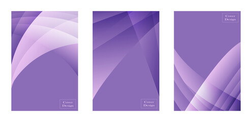 Poster - Set of purple cover background