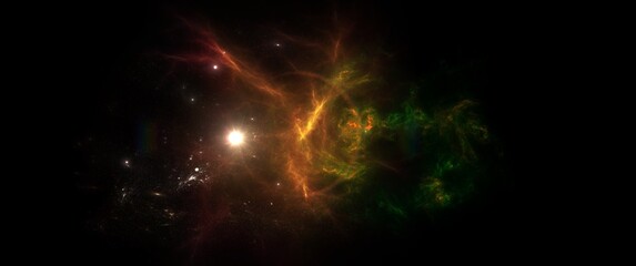 Wall Mural - planets and galaxy, science fiction wallpaper. astronomy is the scientific study of the universe