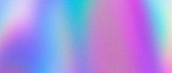 abstract pastel holographic blurred grainy gradient banner background texture. colorful digital grai