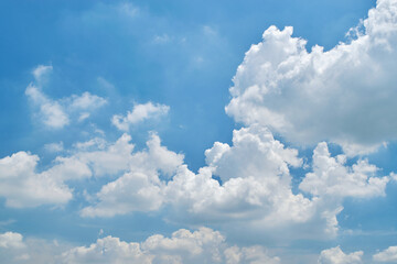 Wall Mural - clouds white soft in the vast blue sky