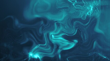 Wall Mural - abstract fluid particles graphic background loop/ 4k animation of an abstract slow motion fluid part