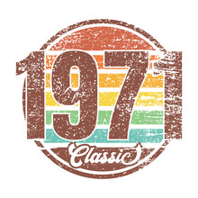 Classic 1971, Born In 1971 Vintage Birthday Typography Design For T-shirt