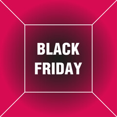 Wall Mural - Black Friday banner. Vector illustration	