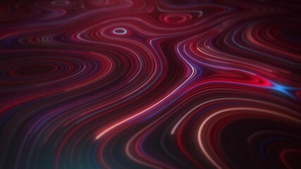 Wall Mural - abstract flowing particle lines data concept background loop/ 4k animation of an abstract technology