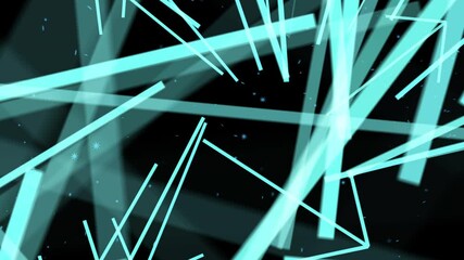 Wall Mural - abstract arrows fly away into outer space against the background of snowflakes. can be used to creat