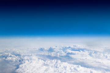 cloudscape. blue sky and white cloud.