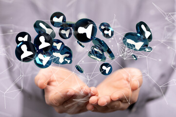 organization chart team concept networking