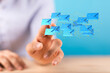 © vegefox.com - holding letter icon,email icons .Contact us by newsletter email and protect your personal information from spam mail. Customer service call center contact us.