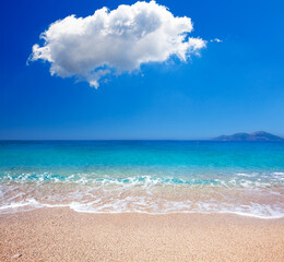 Wall Mural - beautiful beach and tropical sea