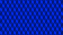 Isometric Blue Blocks Cube Geometric Abstract Background Texture Wallpaper Seamless