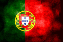 Closeup Of Grunge Portuguese Flag