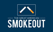 The great american smokeout banner design in white background. Vector template