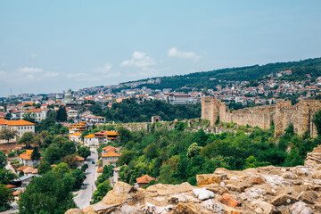 Wall Mural - Veliko Tarnovo old town and Tsarevets Fortress in Bulgaria