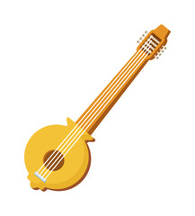 Sticker - sitar musical instrument