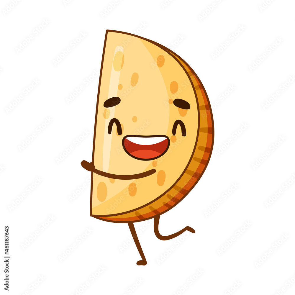 Cute happy smiling funny potato cartoon character vector illustration