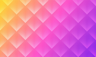 Wall Mural - colorful geometric halftone pattern. trendy dots graphic background design