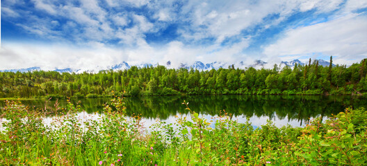 Canvas Print - Summer lake