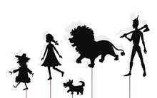 Wizard Of Oz Storytelling, Isolated Shadow Puppets.