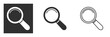 Magnifying glass icon. Line, glyph and filled outline colorful version, Search, find magnifier outline and filled vector sign