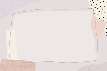 Wall Mural - blank rectangle purple frame design vector