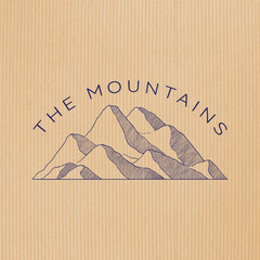 Wall Mural - Mountain shape for logo vector