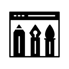 Tools Glyph Vector Icon Design