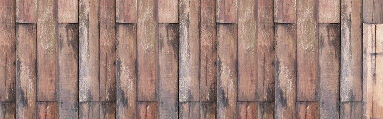 Panorama of Brown wood color texture  for background. Surface light clean of table top view. Natural patterns for design art work and interior or exterior