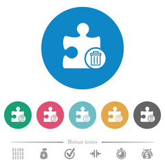 Poster - Delete plugin flat round icons