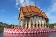 Wat plai laem in Koh Samui in Thailand lonely during corona pandemic. Travelling during summer.