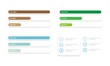 © monacodesign - WEB DESIGN - Progress Bar con bottone - Icona con elenco puntato - Risorsa grafica per App, Software e sito web