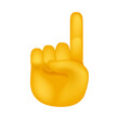 © josepperianes - Index Pointing Up Hand Emoji Icon Illustration Sign. Human Gesture Vector Symbol Emoticon Design Vector Clip Art.