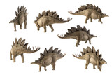 Fototapeta Dinusie - Stegosaurus Dinosaur on white background
